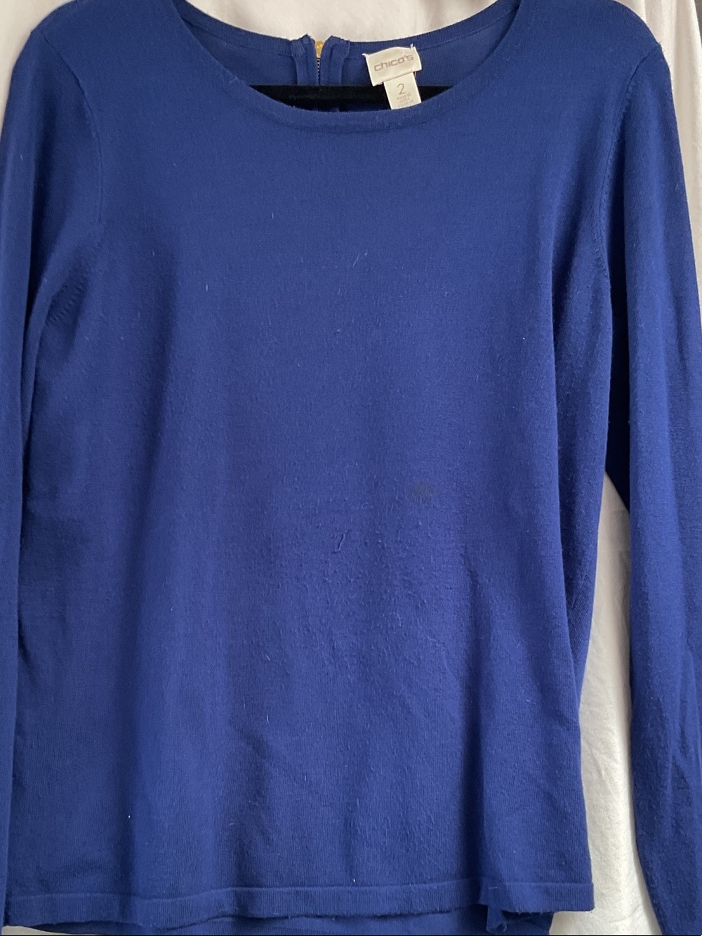 Chico's Men's Deep Royal Blue Crewneck Sweater